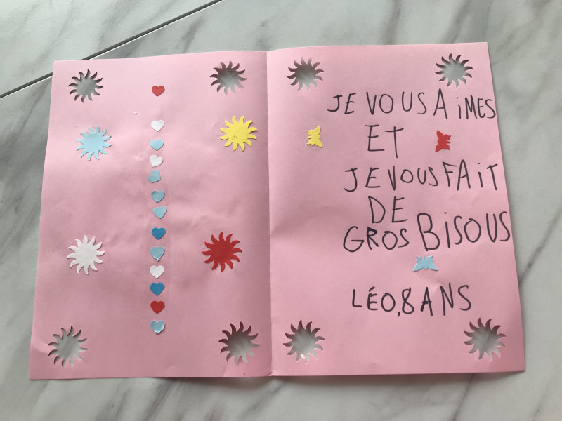 Des jolies cartes d'enfants.