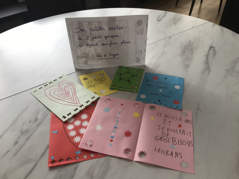 Des jolies cartes d'enfants.