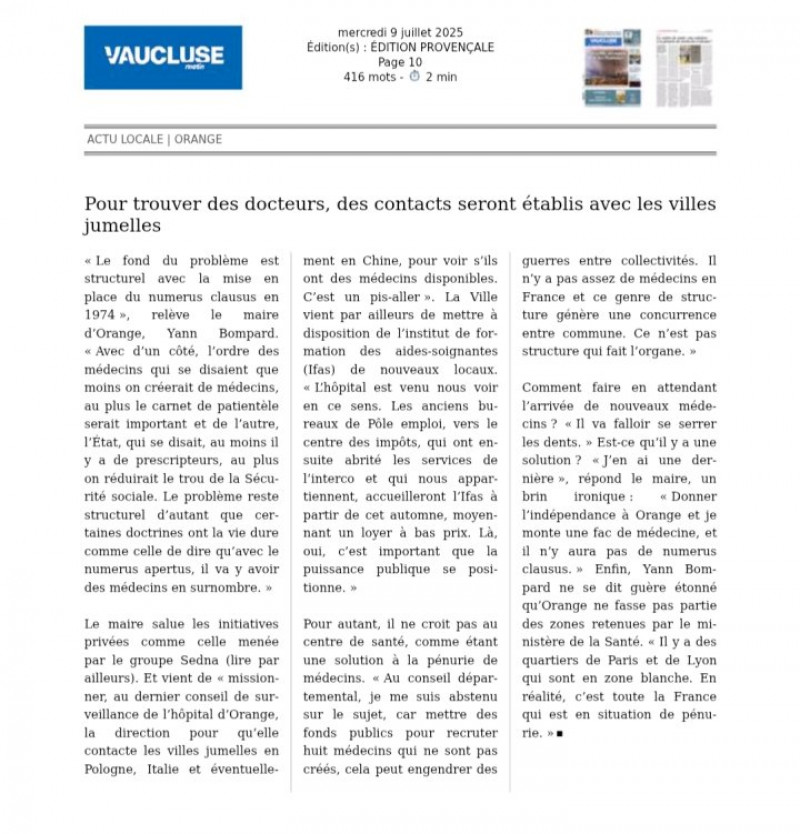 actualité EHPAD SEDNA