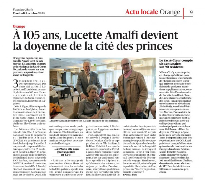 actualité EHPAD SEDNA