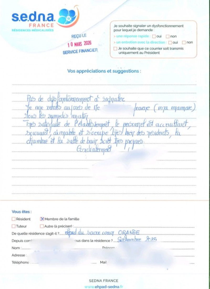 actualité EHPAD SEDNA