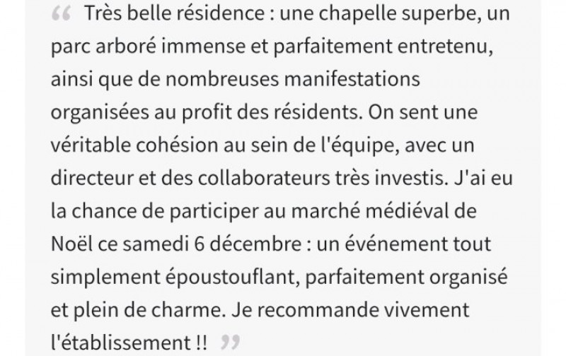 actualité EHPAD SEDNA