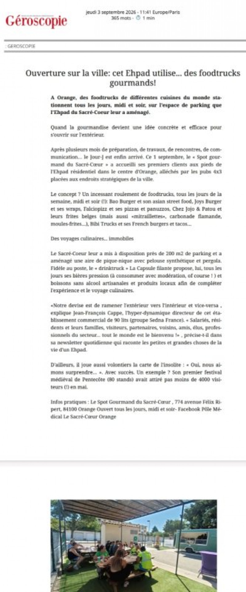 résidence médicalisée SEDNA France