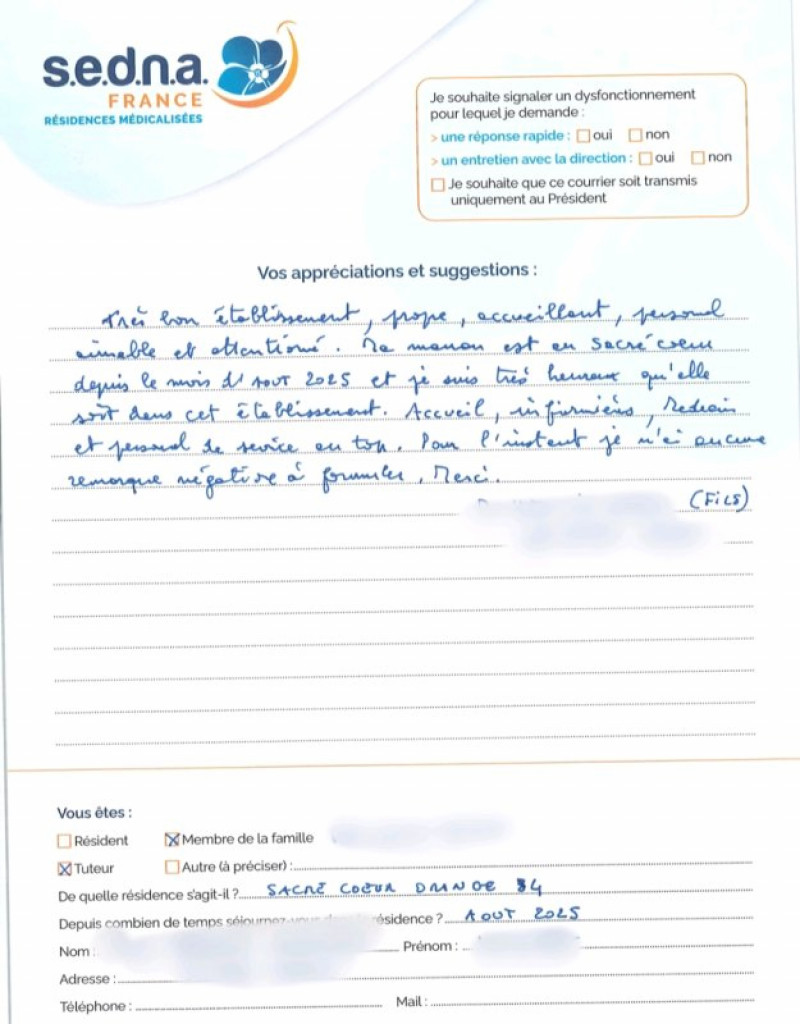 actualité EHPAD SEDNA