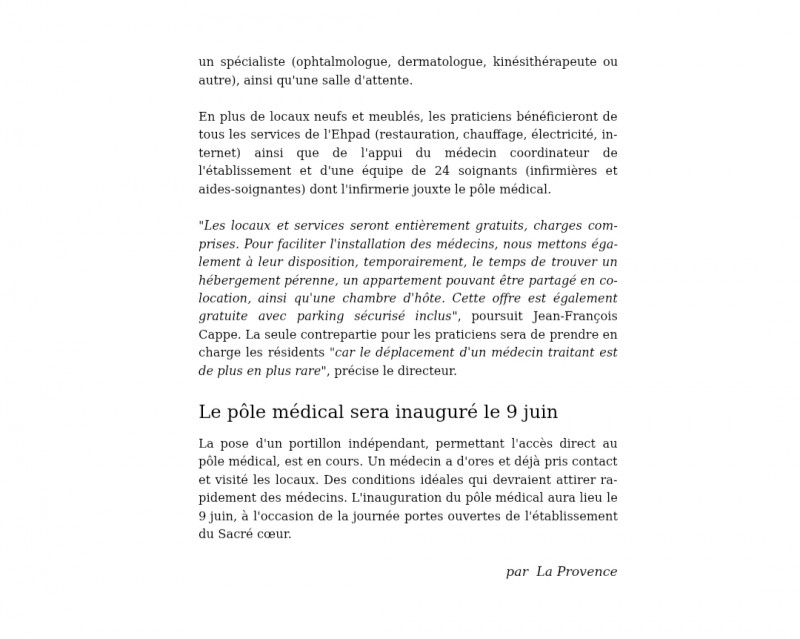 Focus sur le Pôle Médical dans la Provence